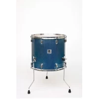 Timbal Tom De Piso 18x16 Con Aro De Acero 2.0mm Azul KKFTOM18X16BL